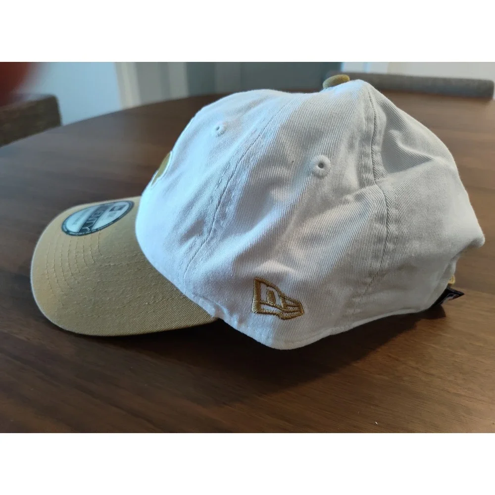 New Era 9TWENTY Boston Celtics Shamrock Hat White Gold Adjustable Strapback Cap